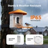Pipishell Camera Bird Feeder for Outside, Solar-Powered Smart Bird Feeder with Camera, AI Identification 10000+ Birds Species, 2K Live View, Instant Visit Alerts, Gift for Birdwatching (PIWBF01OR)