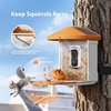 Pipishell Camera Bird Feeder for Outside, Solar-Powered Smart Bird Feeder with Camera, AI Identification 10000+ Birds Species, 2K Live View, Instant Visit Alerts, Gift for Birdwatching (PIWBF01OR)